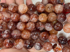Red Hematoid Quartz  16-17mm Round Gemstone Loose Beads 15 Inch Strand for Jewelry Making — DIY Bracelet Necklace Supplies for Beaders, Crafters  & Wholesale Buyers