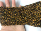 Brown Tiger Eyes 2-3mm Round Gemstone Loose Beads 15 Inch Strand for Jewelry Making — DIY Bracelet Necklace Supplies for Beaders, Crafters  & Wholesale Buyers