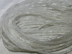 Clear Crystal 4x13mm Column Gemstone Loose Tube Beads 15 inches
