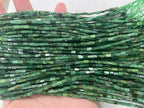 Africa Green Jade 2x4mm Cuboid Gemstone Loose Tube Beads 15 inches