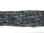Black Labradorite 2x4mm Column Gemstone Loose Tube Beads 15 inches