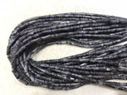 Black Labradorite 4x13mm Column Gemstone Loose Tube Beads 15 inches