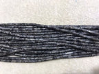 Black Labradorite 4x13mm Column Gemstone Loose Tube Beads 15 inches