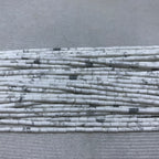 Black Line Howlite 2x4mm Column Gemstone Loose Tube Beads 15 inches