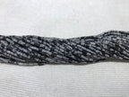 Black Snowflake Obsidian 2x4mm Column Gemstone Loose Tube Beads 15 inches