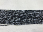 Black Snowflake Obsidian 2-2.5mm Cube Gemstone Loose Beads 15 Inch Strand for Jewelry Making — DIY Bracelet Necklace Supplies for Beaders, Crafters  & Wholesale Buyers