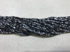 Black Snowflake Obsidian 2-2.5mm Cube Gemstone Loose Beads 15 Inch Strand for Jewelry Making — DIY Bracelet Necklace Supplies for Beaders, Crafters  & Wholesale Buyers