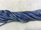 Blue Aventurine 4x13mm Column Gemstone Loose Tube Beads 15 inches