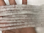 White Clear Crystal 3x6mm Heishi Gemstone Loose Beads 15 Inch Strand for Jewelry Making — DIY Bracelet Necklace Supplies for Beaders, Crafters  & Wholesale Buyers