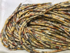 Crazy Lace Agate 4x13mm Column Gemstone Loose Tube Beads 15 inches