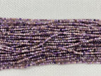 Faceted Purple Charoit 2mm - 3mm Round Cut Gemstone Loose Beads 15 inches