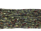 Green Dragon Blood Jasper 2x4mm Column Gemstone Loose Tube Beads 15 inches