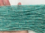 Green Amazonite 2-3mm Faceted Round Gemstone Loose Beads 15 Inch Strand for Jewelry Making — DIY Bracelet Necklace Supplies for Beaders, Crafters  & Wholesale Buyers（副本）