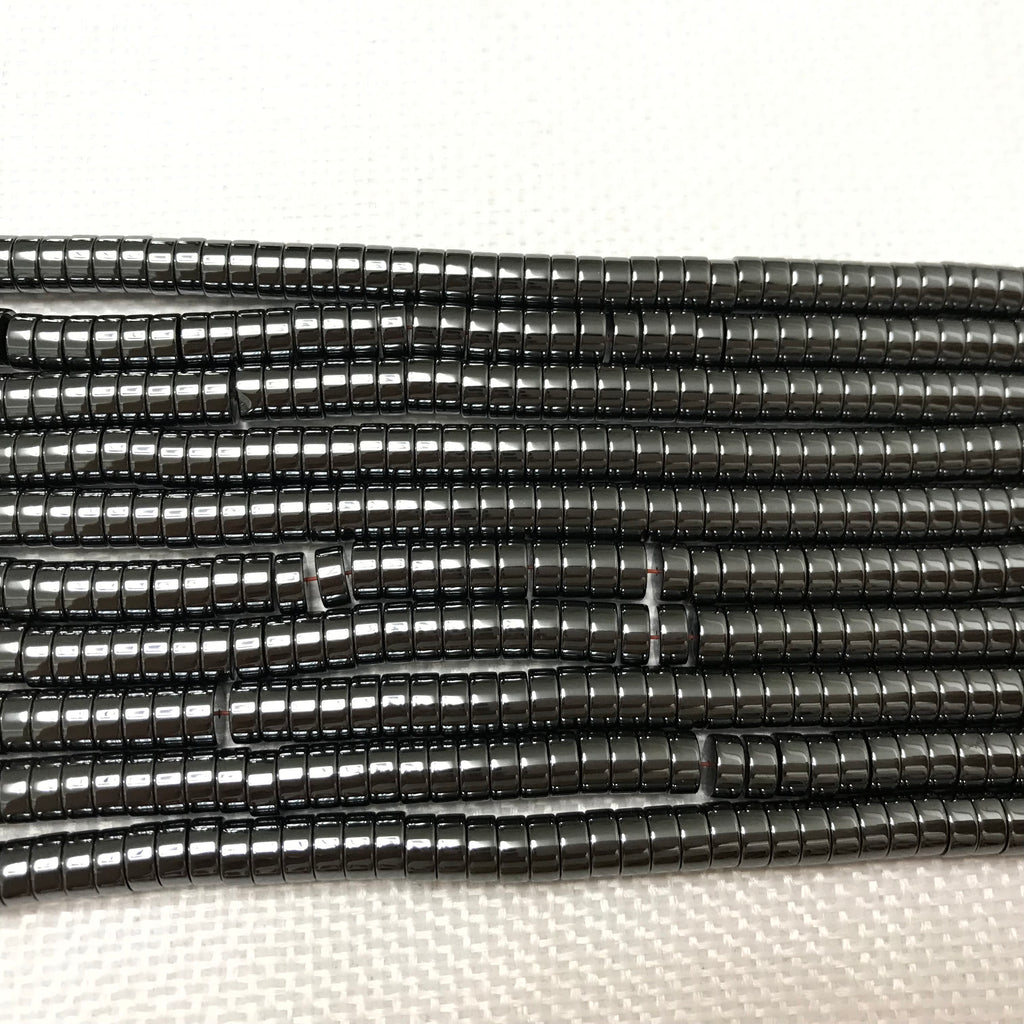 Black Heimatie 3x6mm Heishi Gemstone Loose Beads 15 Inch Strand for Jewelry Making — DIY Bracelet Necklace Supplies for Beaders, Crafters  & Wholesale Buyers
