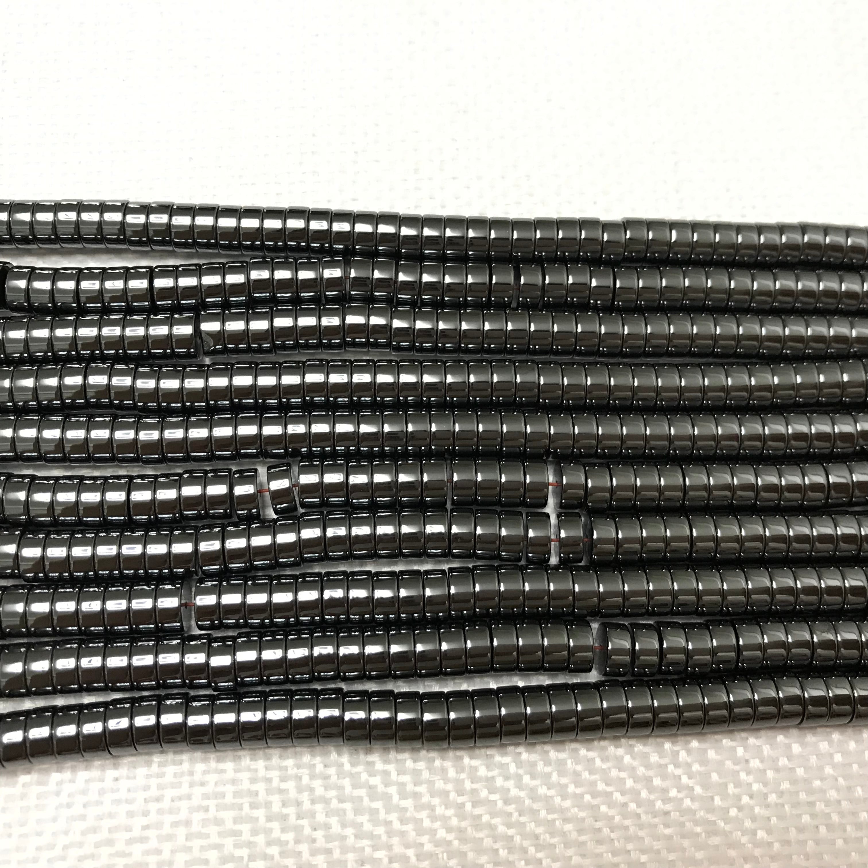 Black Heimatie 3x6mm Heishi Gemstone Loose Beads 15 Inch Strand for Jewelry Making — DIY Bracelet Necklace Supplies for Beaders, Crafters  & Wholesale Buyers