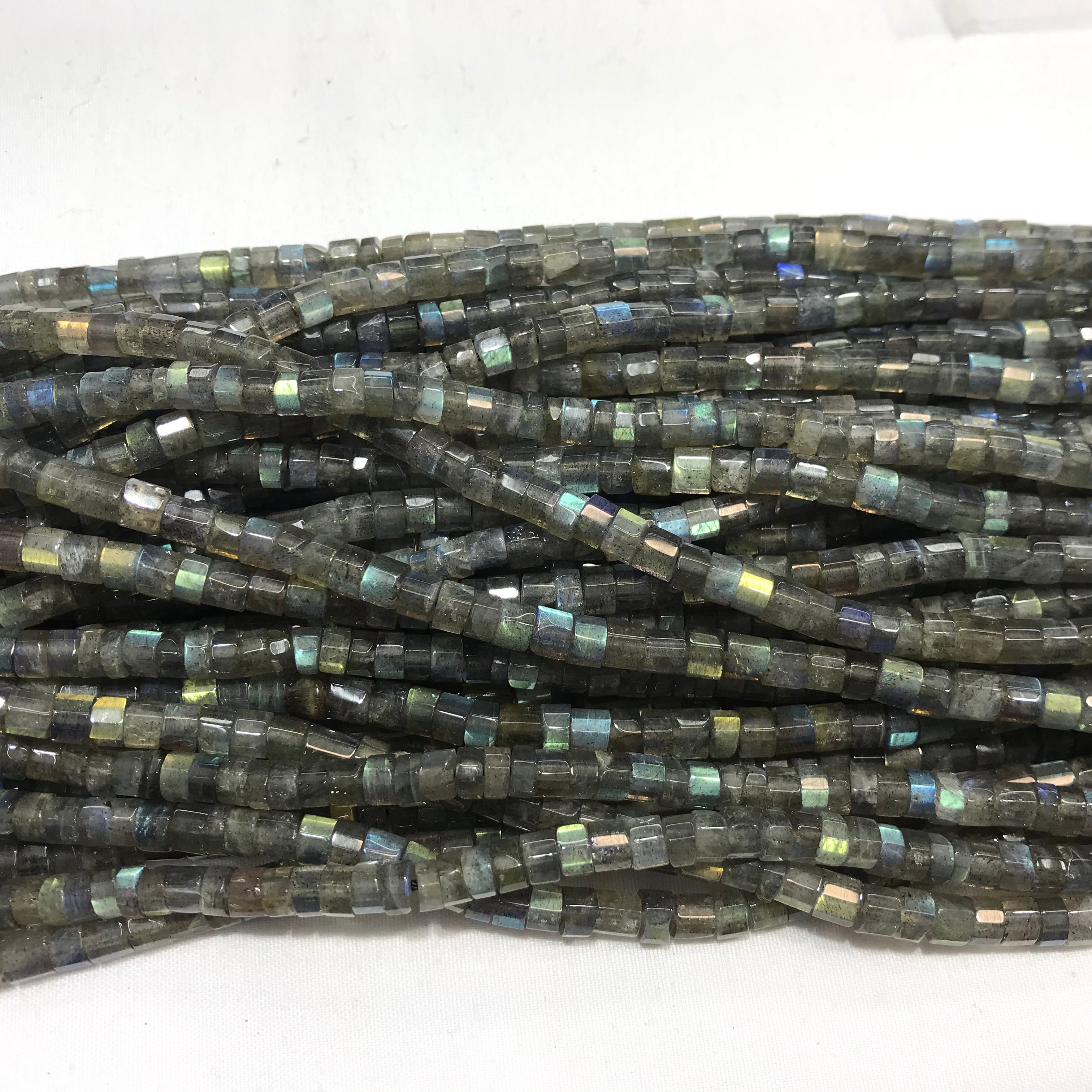 Faceted Labradorite 5-5.5mm Nugget Heishi Gemstone Loose Beads 15 Inch Strand for Jewelry Making — DIY Bracelet Necklace Supplies for Beaders, Crafters  & Wholesale Buyers