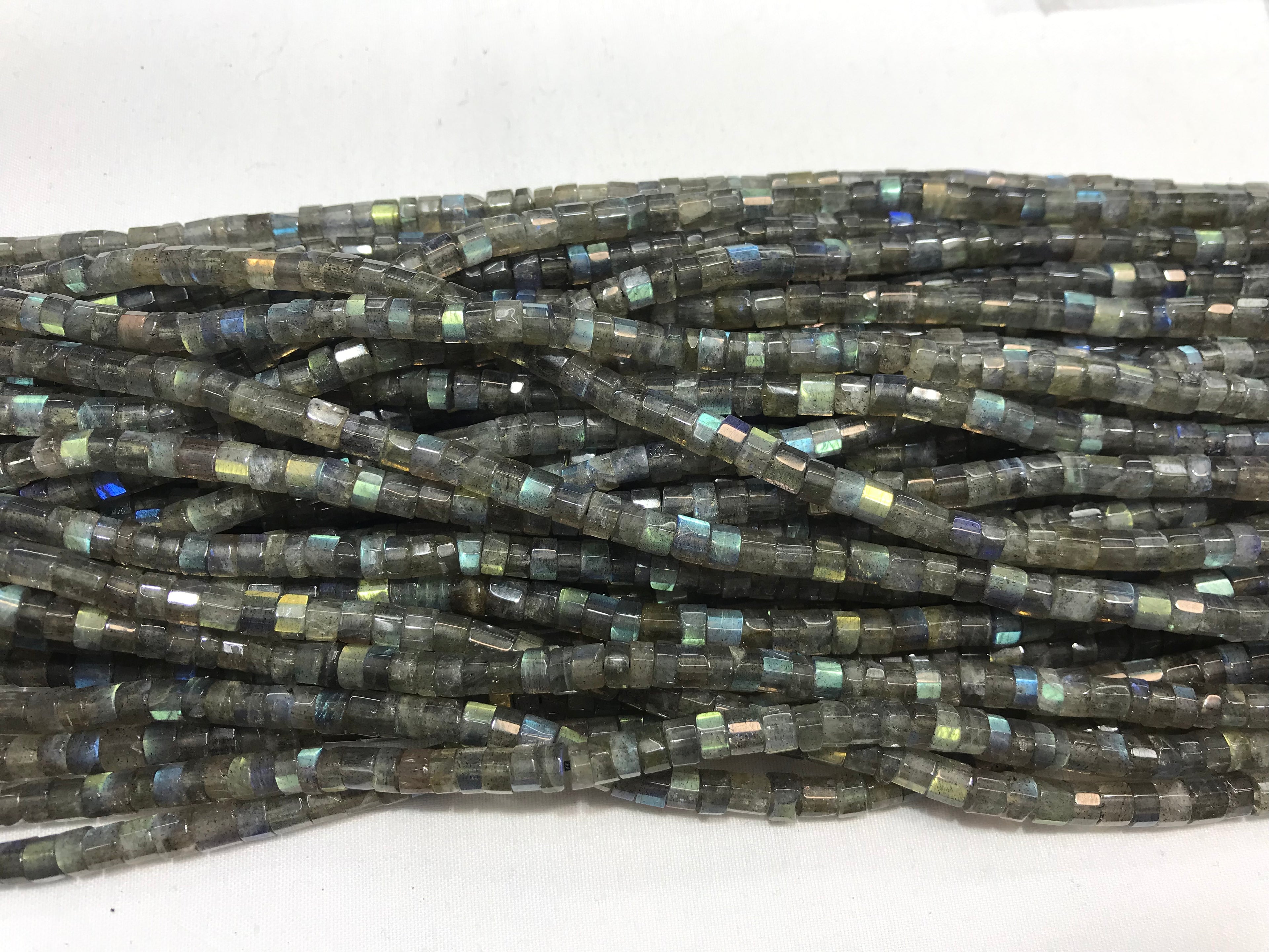 Faceted Labradorite 5-5.5mm Nugget Heishi Gemstone Loose Beads 15 Inch Strand for Jewelry Making — DIY Bracelet Necklace Supplies for Beaders, Crafters  & Wholesale Buyers