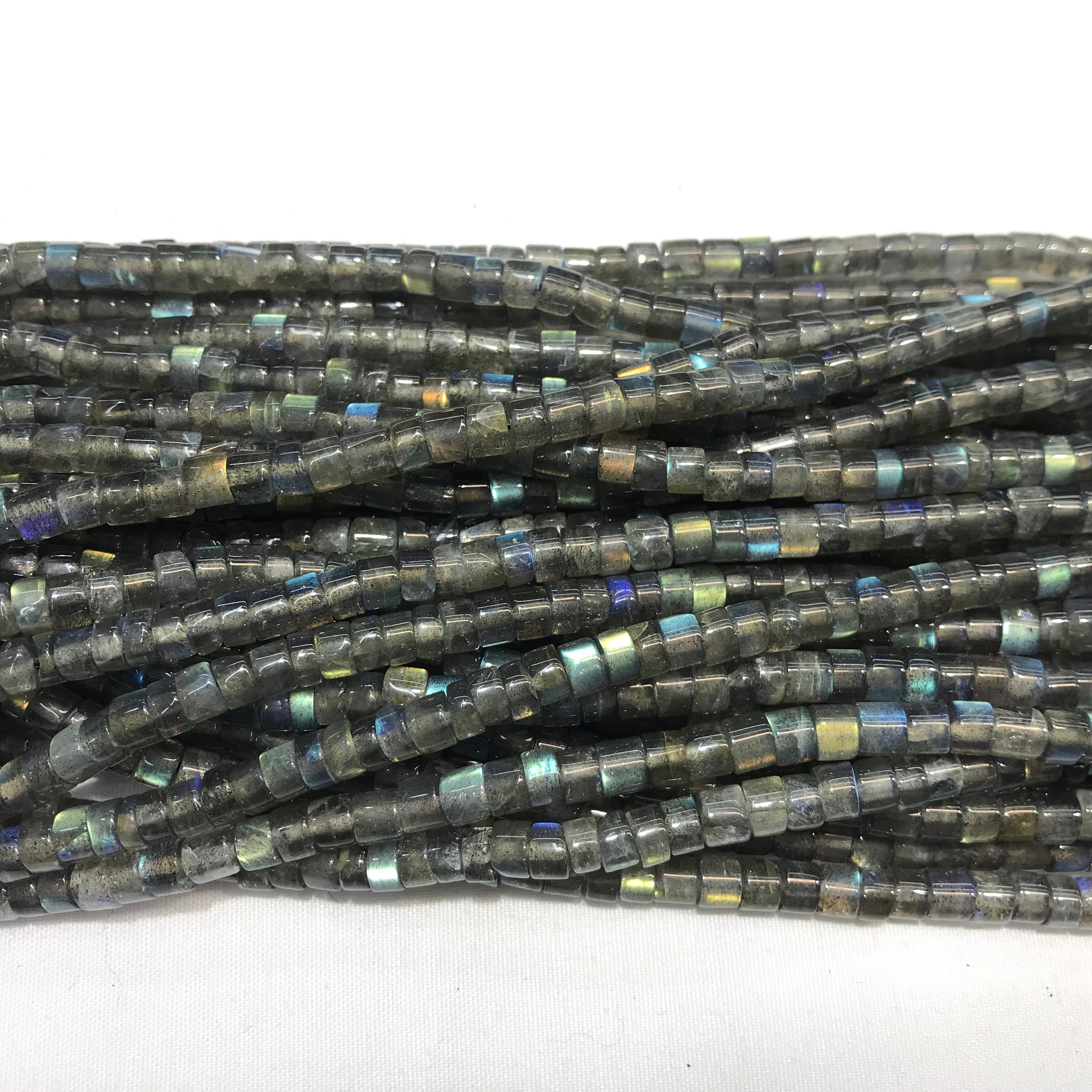 Labradorite 5-5.5mm Nugget Heishi Gemstone Loose Beads 15 Inch Strand for Jewelry Making — DIY Bracelet Necklace Supplies for Beaders, Crafters  & Wholesale Buyers