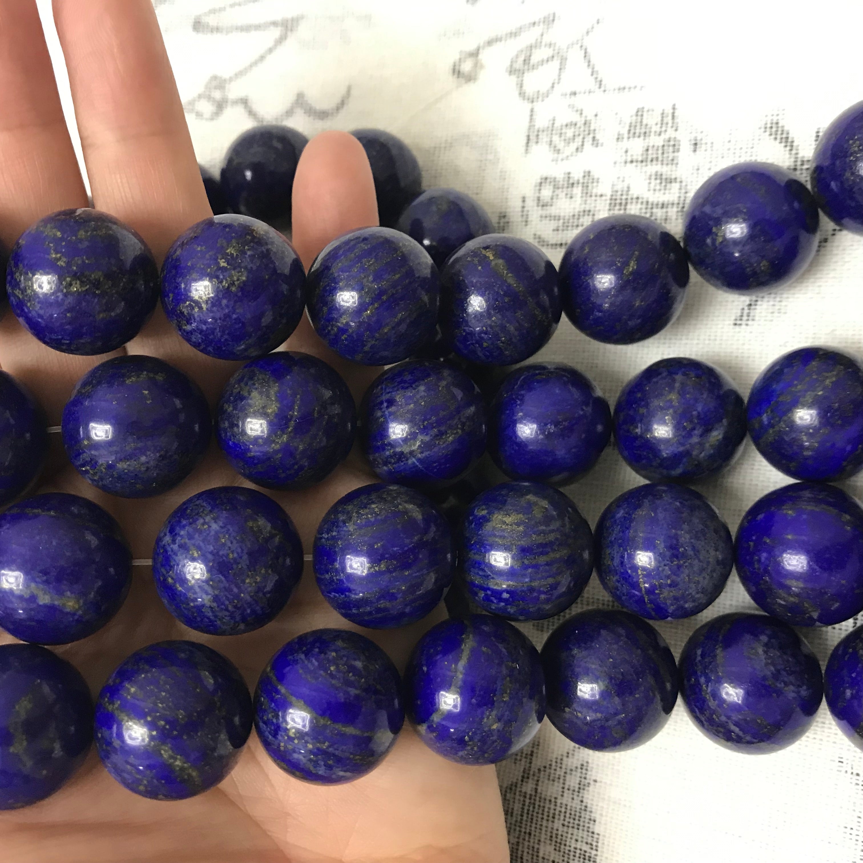 Lapis Lazuli 19-20mm Round Blue Gemstone Grade A Loose Beads 15 Inch Strand for Jewelry Making — DIY Bracelet Necklace Supplies for Beaders, Crafters  & Wholesale Buyers