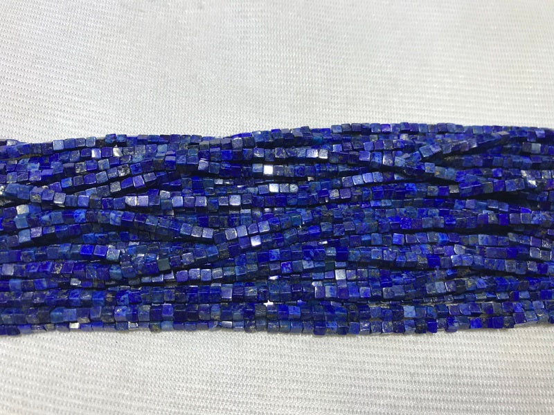 Lapis Lazuli 2-2.5mm Cube Gemstone Loose Beads 15 Inch Strand for Jewelry Making — DIY Bracelet Necklace Supplies for Beaders, Crafters  & Wholesale Buyers