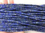 Matte Blue Lapis Lazuli 2x4mm Heishi Gemstone Loose Beads 15 inches