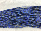 Matte Blue Lapis Lazuli 2x4mm Heishi Gemstone Loose Beads 15 inches
