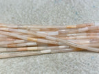 Pink Aventurine 4x13mm Column Gemstone Loose Tube Beads 15 inches