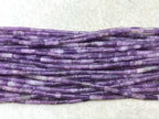 Purple Lalic Jasper 4x13mm Column Gemstone Loose Tube Beads 15 inches