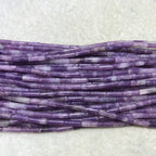 Purple Lalic Jasper 4x13mm Column Gemstone Loose Tube Beads 15 inches