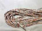Red Zebra Jasper 4x13mm Column Gemstone Loose Tube Beads 15 inches