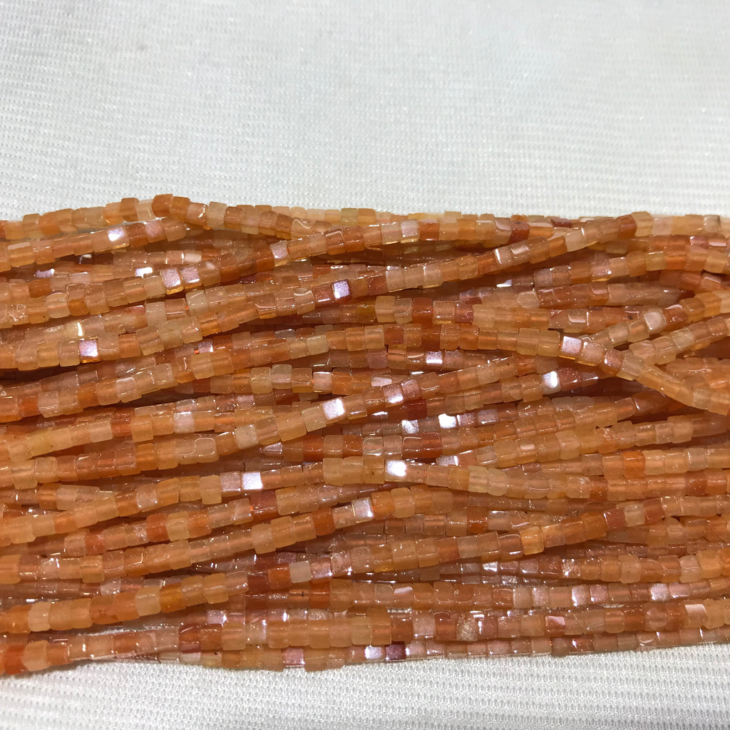 Red Aventurine 2-2.5mm Cube Gemstone Loose Beads 15 Inch Strand for Jewelry Making — DIY Bracelet Necklace Supplies for Beaders, Crafters  & Wholesale Buyers