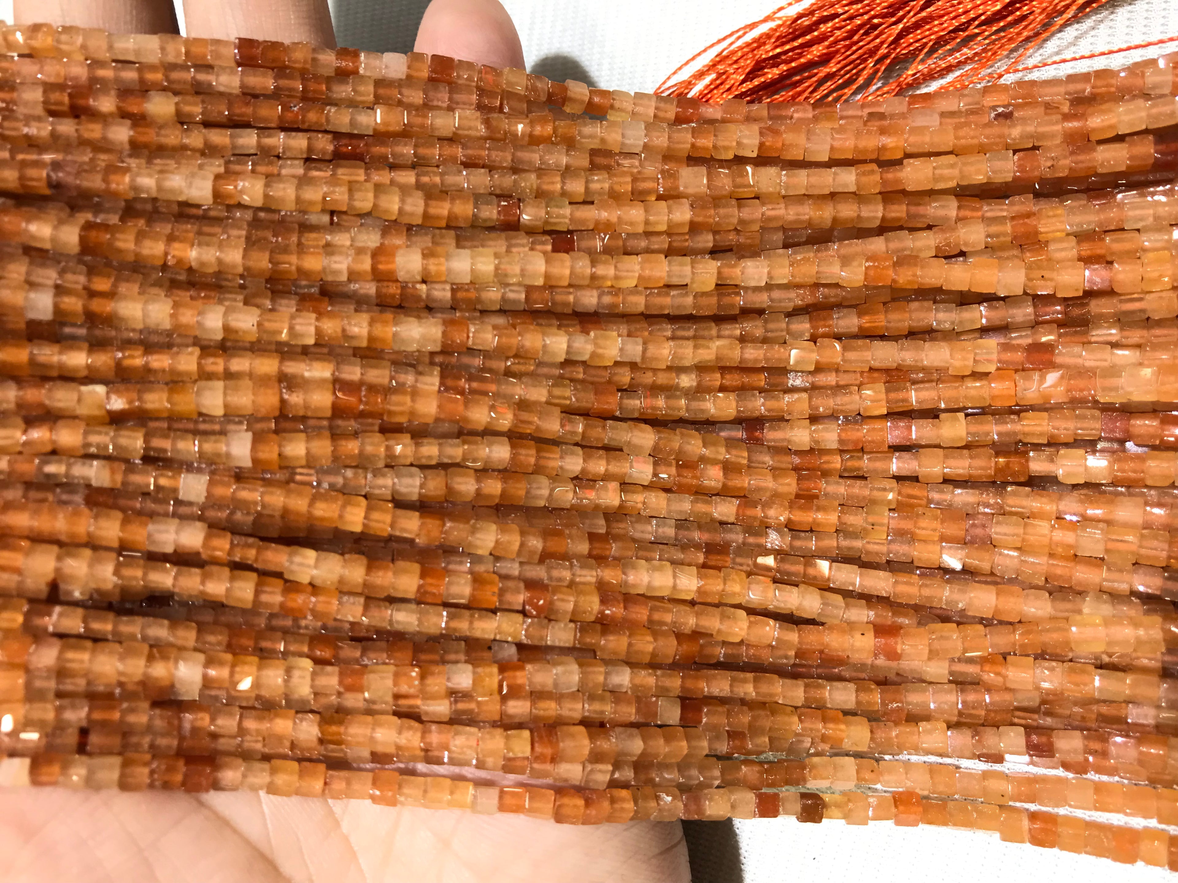 Red Aventurine 2-2.5mm Cube Gemstone Loose Beads 15 Inch Strand for Jewelry Making — DIY Bracelet Necklace Supplies for Beaders, Crafters  & Wholesale Buyers