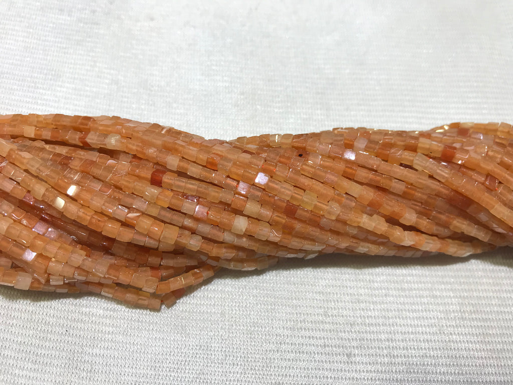 Red Aventurine 2-2.5mm Cube Gemstone Loose Beads 15 Inch Strand for Jewelry Making — DIY Bracelet Necklace Supplies for Beaders, Crafters  & Wholesale Buyers