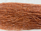 Orange Sunstone 2-3mm Faceted Round Gemstone Loose Beads 15 Inch Strand for Jewelry Making — DIY Bracelet Necklace Supplies for Beaders, Crafters  & Wholesale Buyers