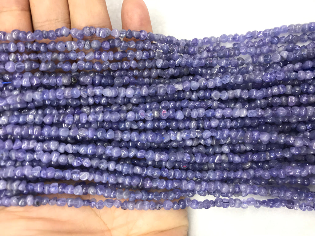 Tanzanite 3-4mm Nuggets Gemstone Grade A Loose Beads 16 inch