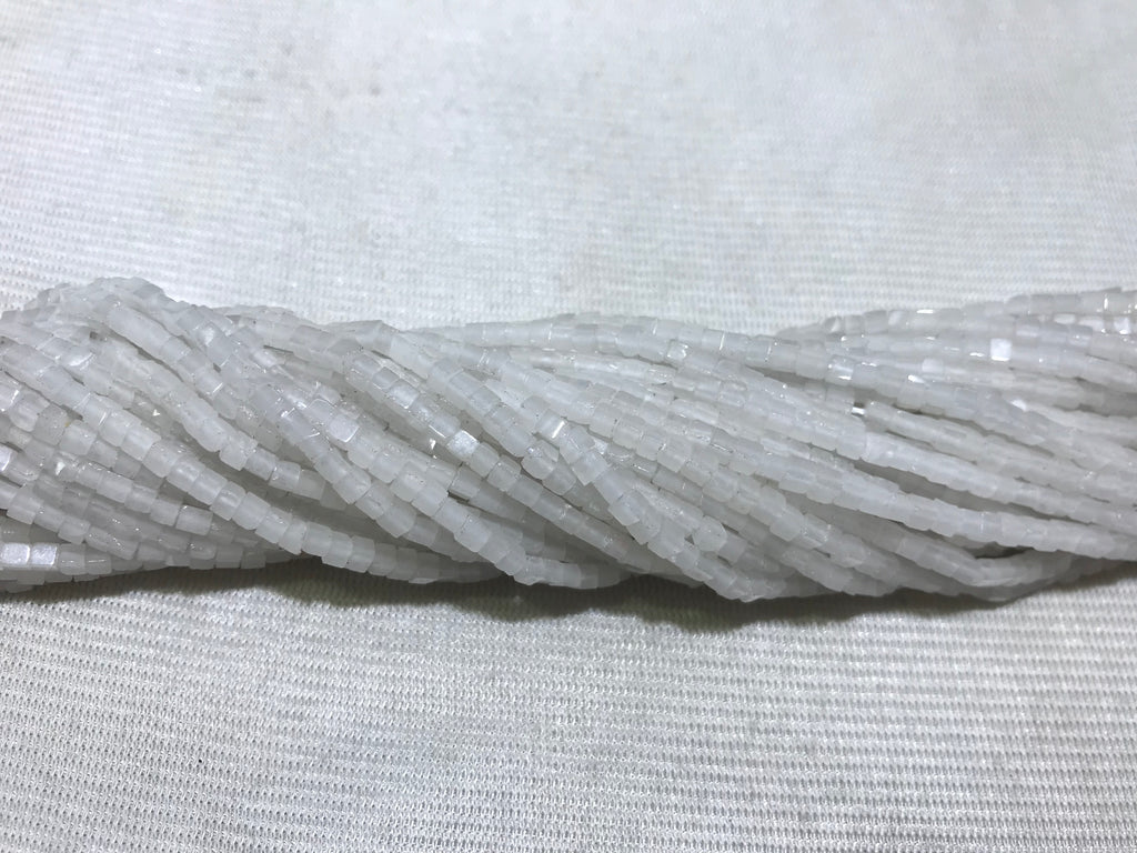 White Jade 2-2.5mm Cube Gemstone Loose Beads 15 Inch Strand for Jewelry Making — DIY Bracelet Necklace Supplies for Beaders, Crafters  & Wholesale Buyers