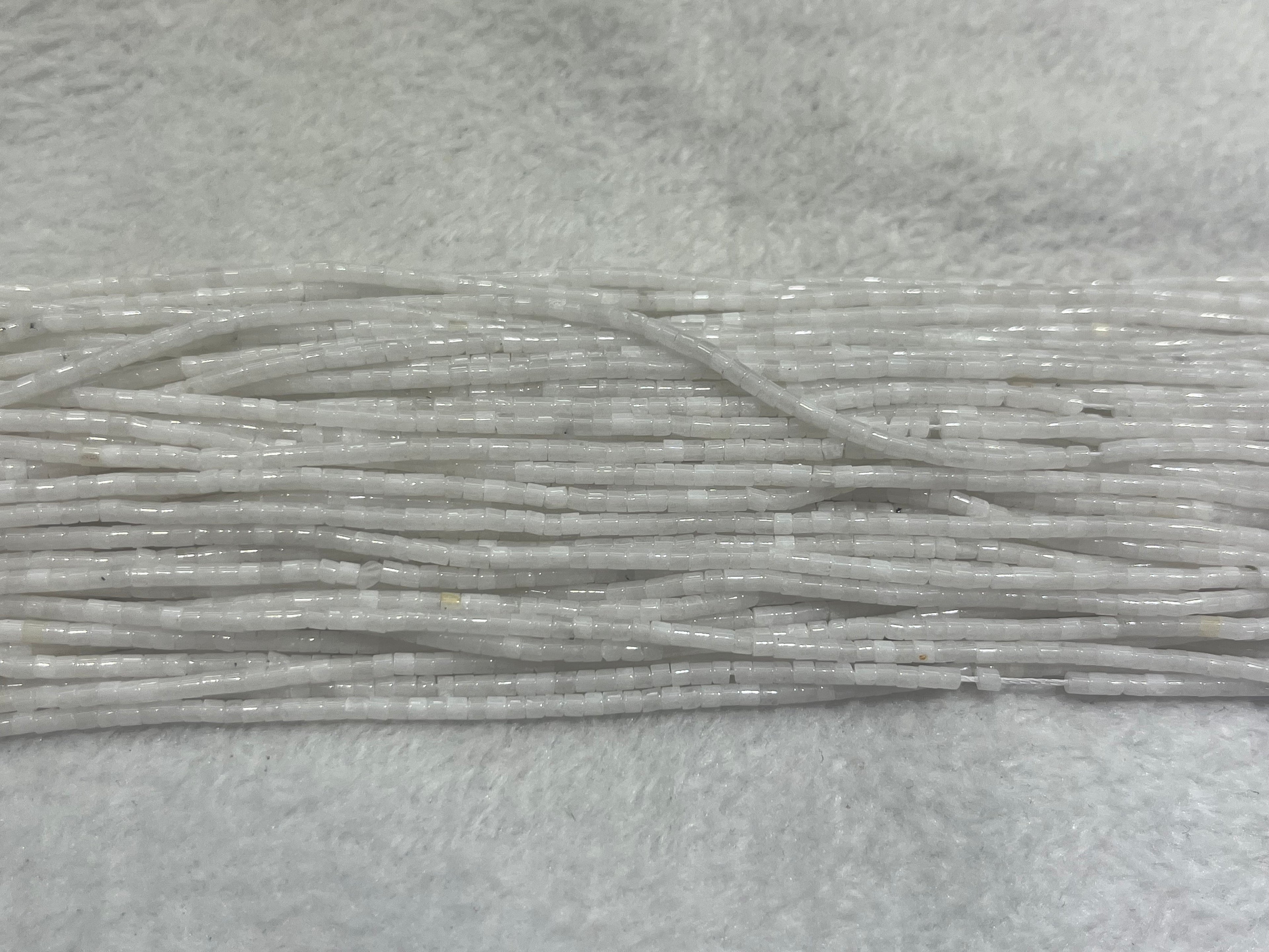 White Jade 2-2.5mm Heishi Gemstone Tube Loose Beads 15 Inch Strand for Jewelry Making — DIY Bracelet Necklace Supplies for Beaders, Crafters  & Wholesale Buyers