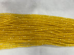 Yellow Agate 3mm Faceted Round Gemstone Loose Beads 15 Inch Strand for Jewelry Making — DIY Bracelet Necklace Supplies for Beaders, Crafters  & Wholesale Buyers