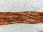 Red Aventurine 4x13mm Column Gemstone Loose Tube Beads 15 inches